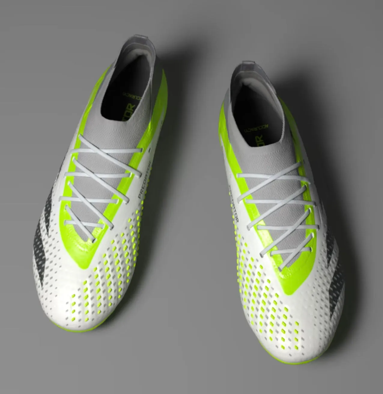 adidas Predator Accuracy.1 Firm Ground Soccer Cleats GZ0035 White/Black/Green
