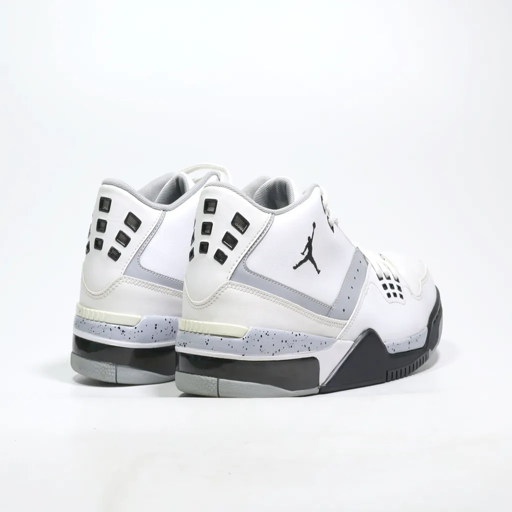 Air Jordan Flight 23 Bg Big High-Top Sneakers Leather White Color For Men