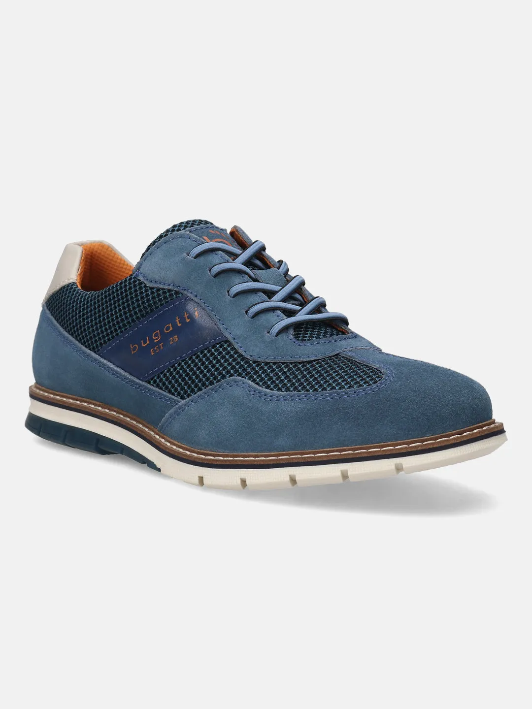 bugatti Blue Premium Leather Casuals shoes