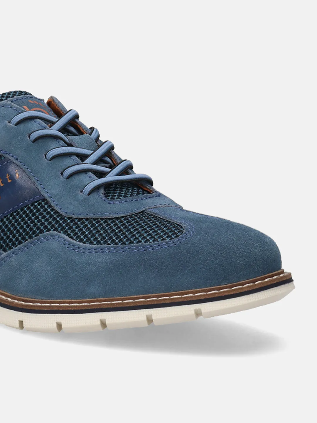 bugatti Blue Premium Leather Casuals shoes