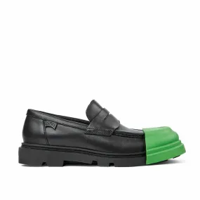 Camper Junction Loafer - Black Leather with Removable Toe Guard