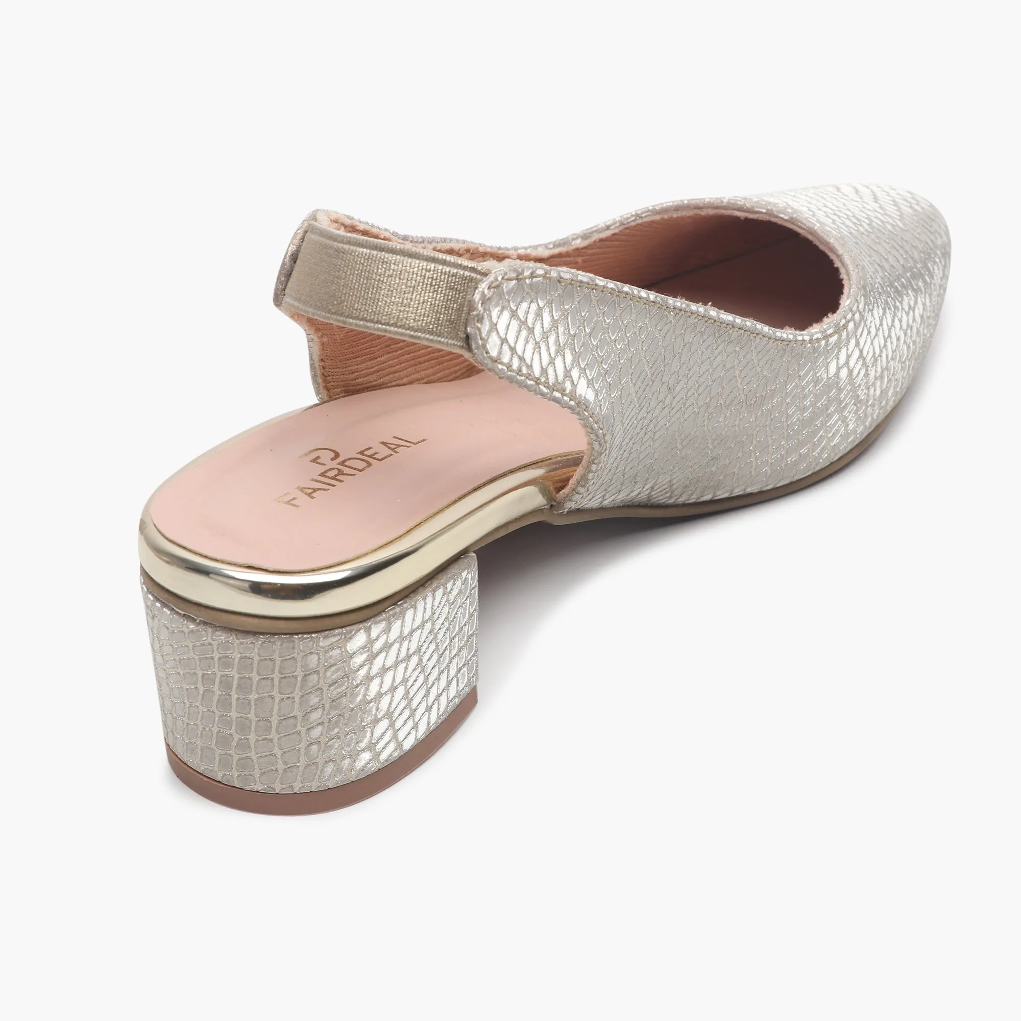Closed Toe Backstrap Mules