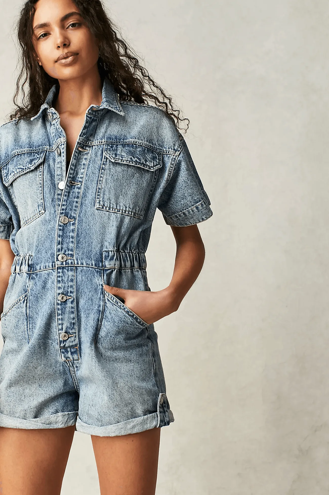 Free People Marci Cuffed Shortall