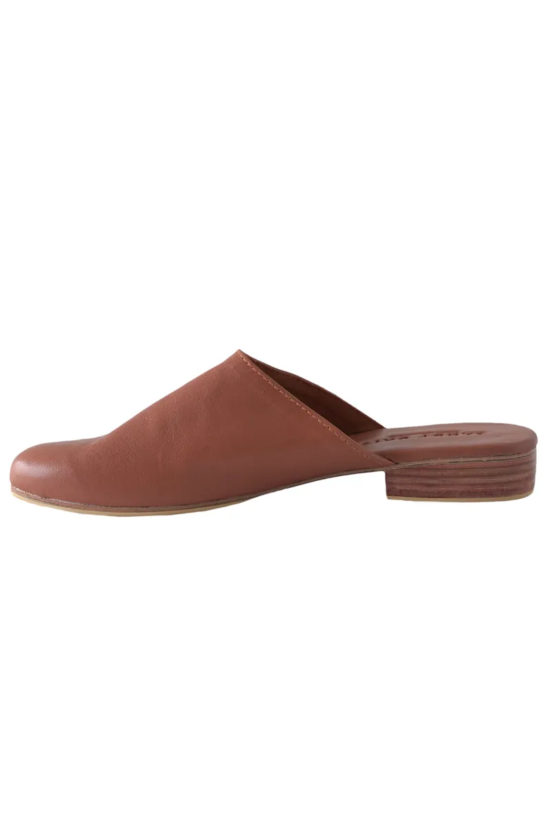 Georgie Slides Tan - CLOSING DOWN SALE 50% OFF
