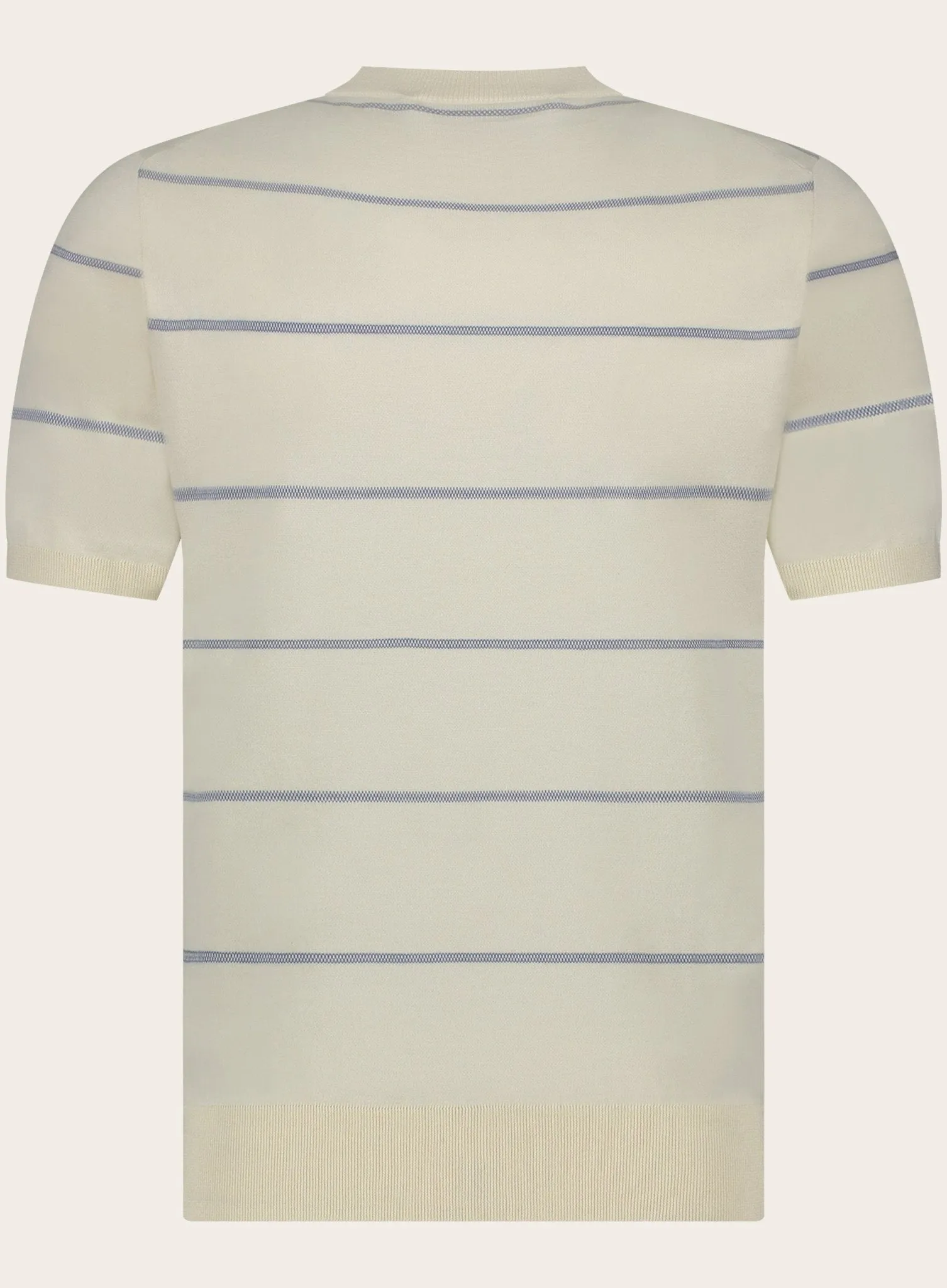 Gestreept t-shirt van katoen en cashmere