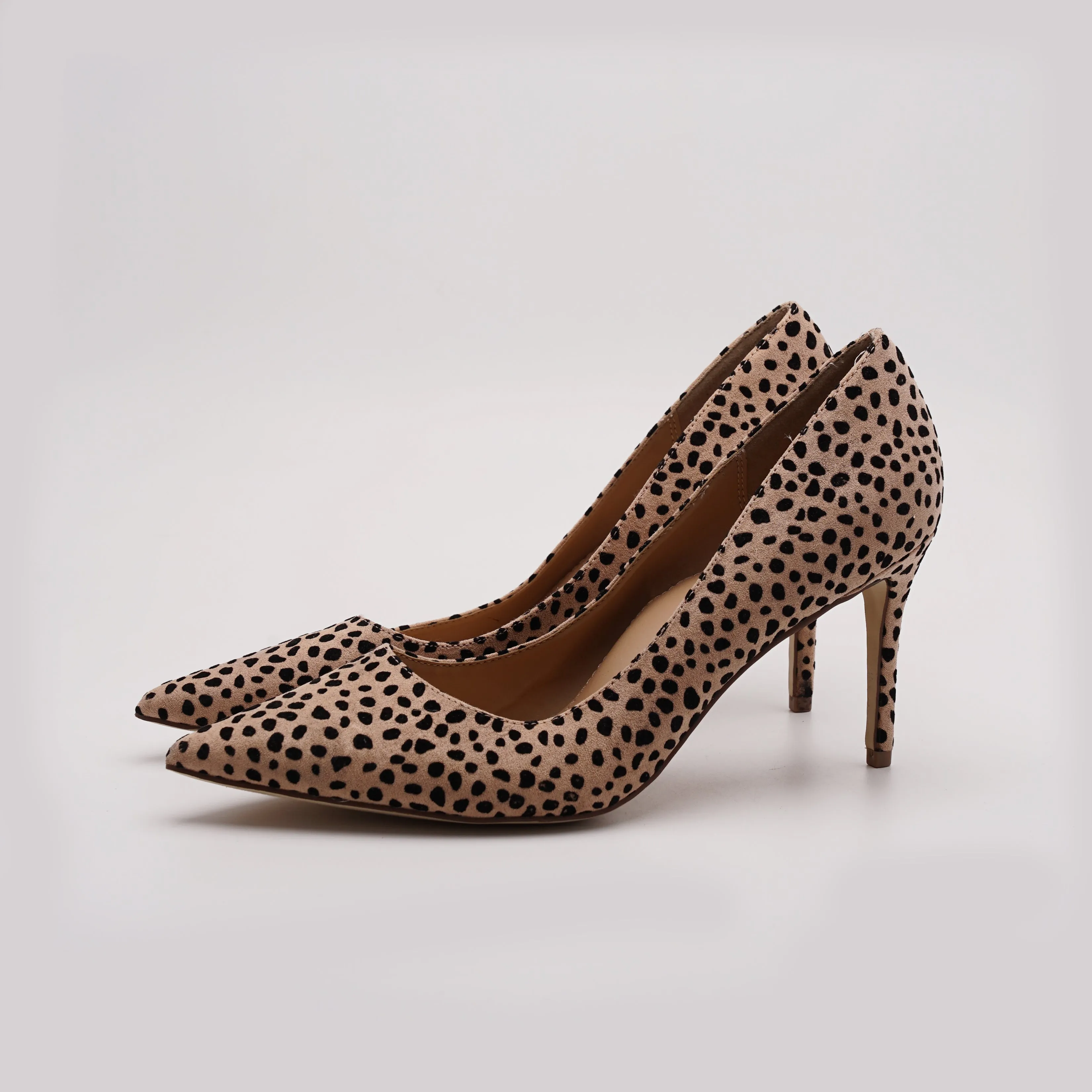 JustFab cheetah print Pointed Toe Stilettos heel