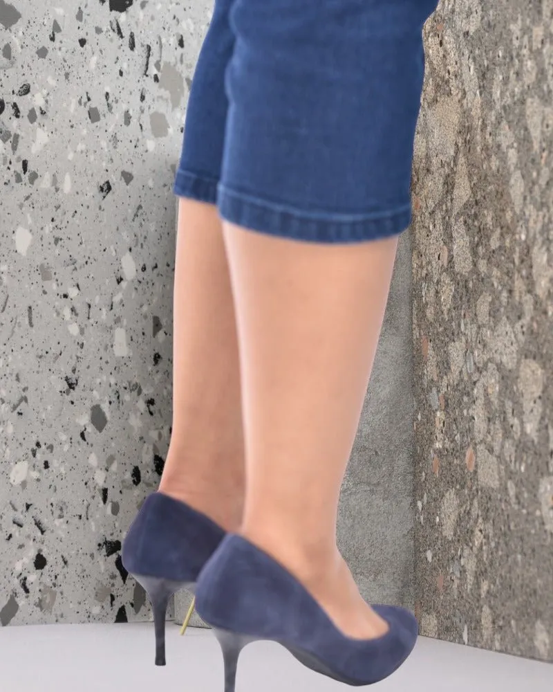 Ladies Navy Heels