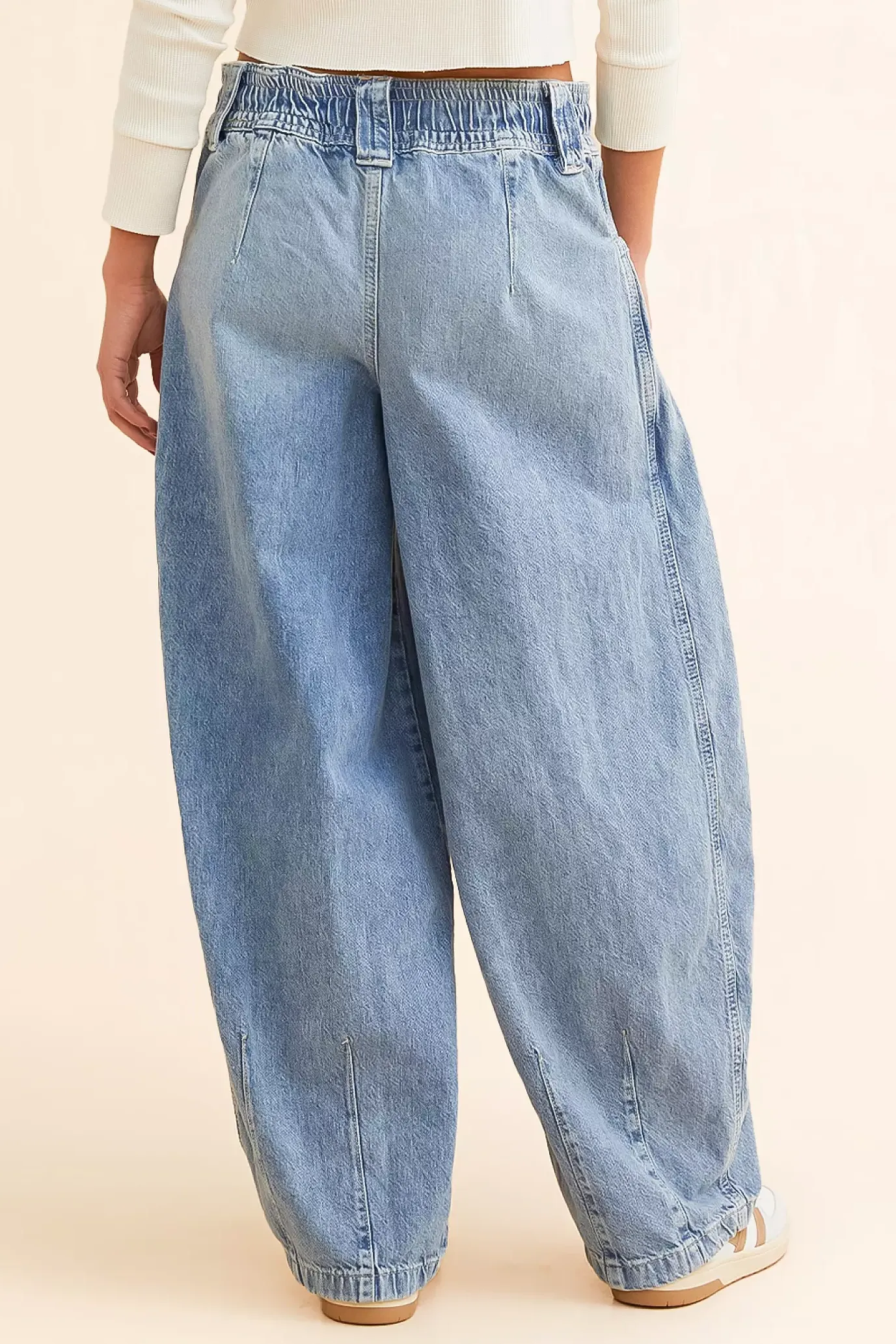 Margo Barrel Pull-On Jeans | Bergamot