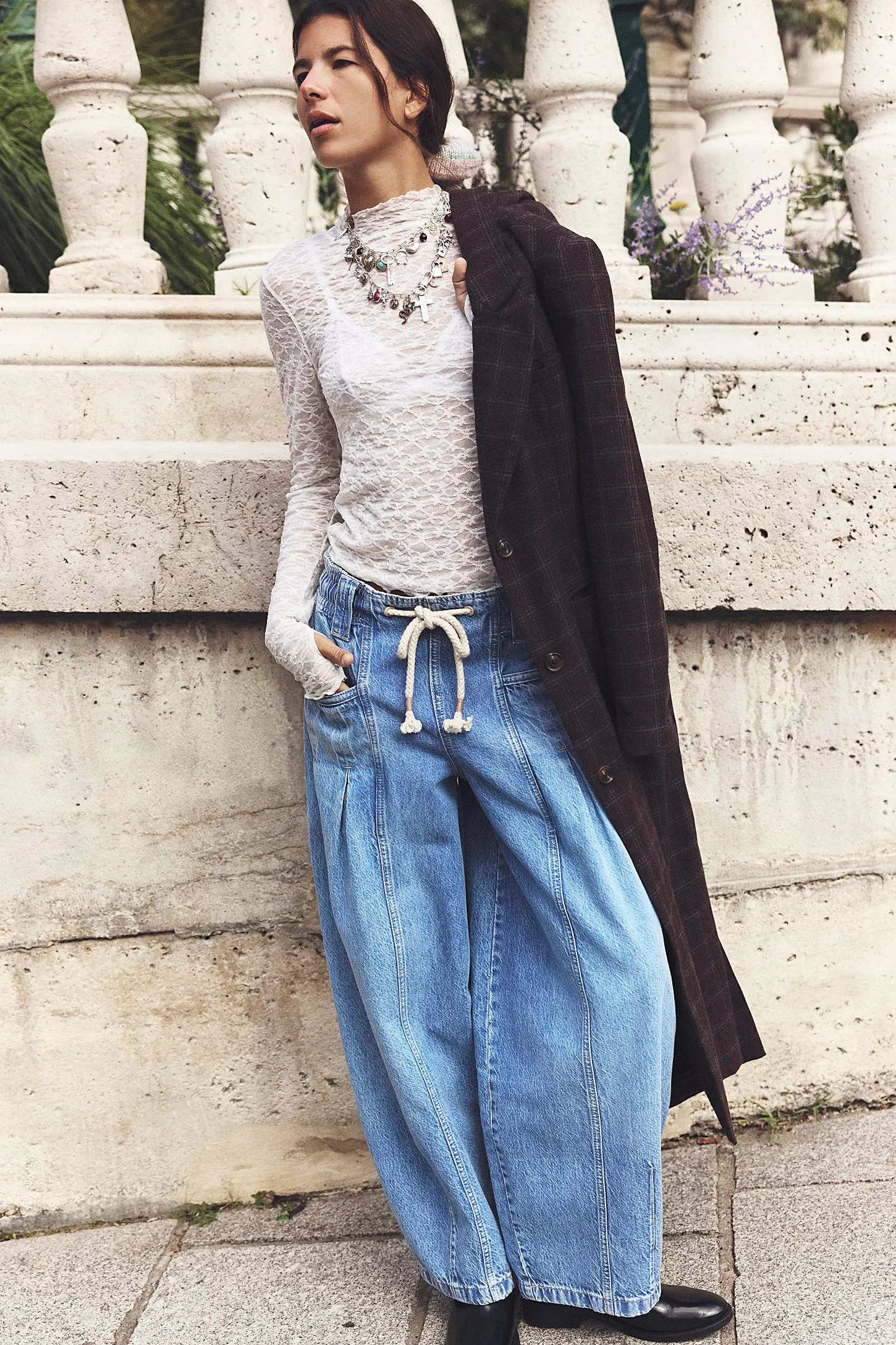Margo Barrel Pull-On Jeans | Bergamot