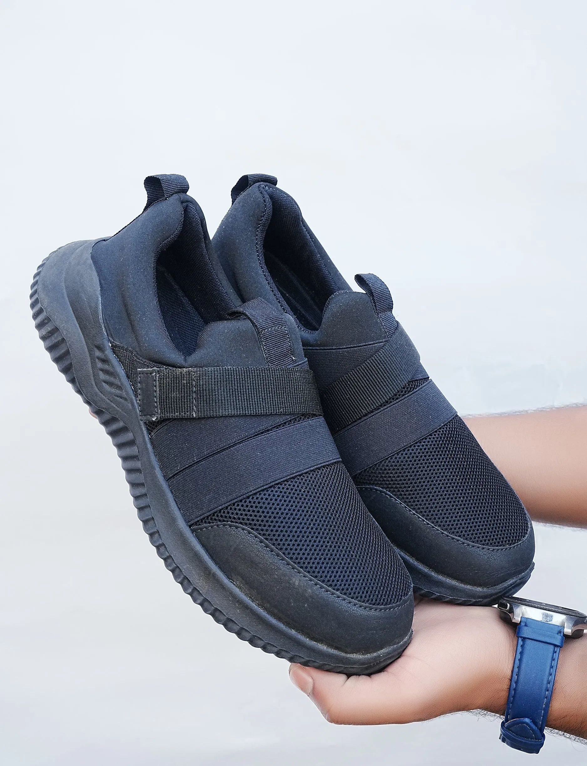 Midnight Glide Slip-On Sneakers