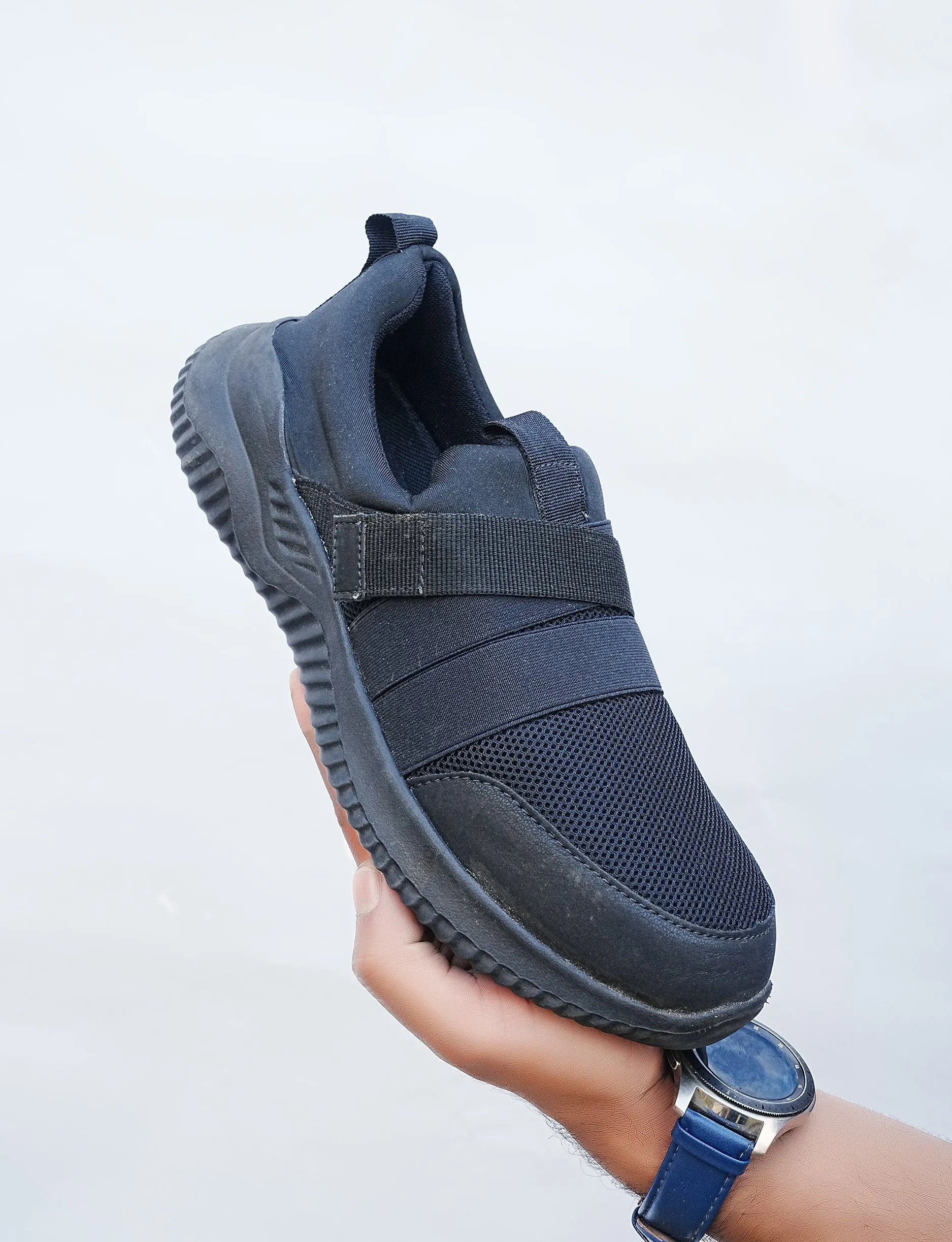 Midnight Glide Slip-On Sneakers