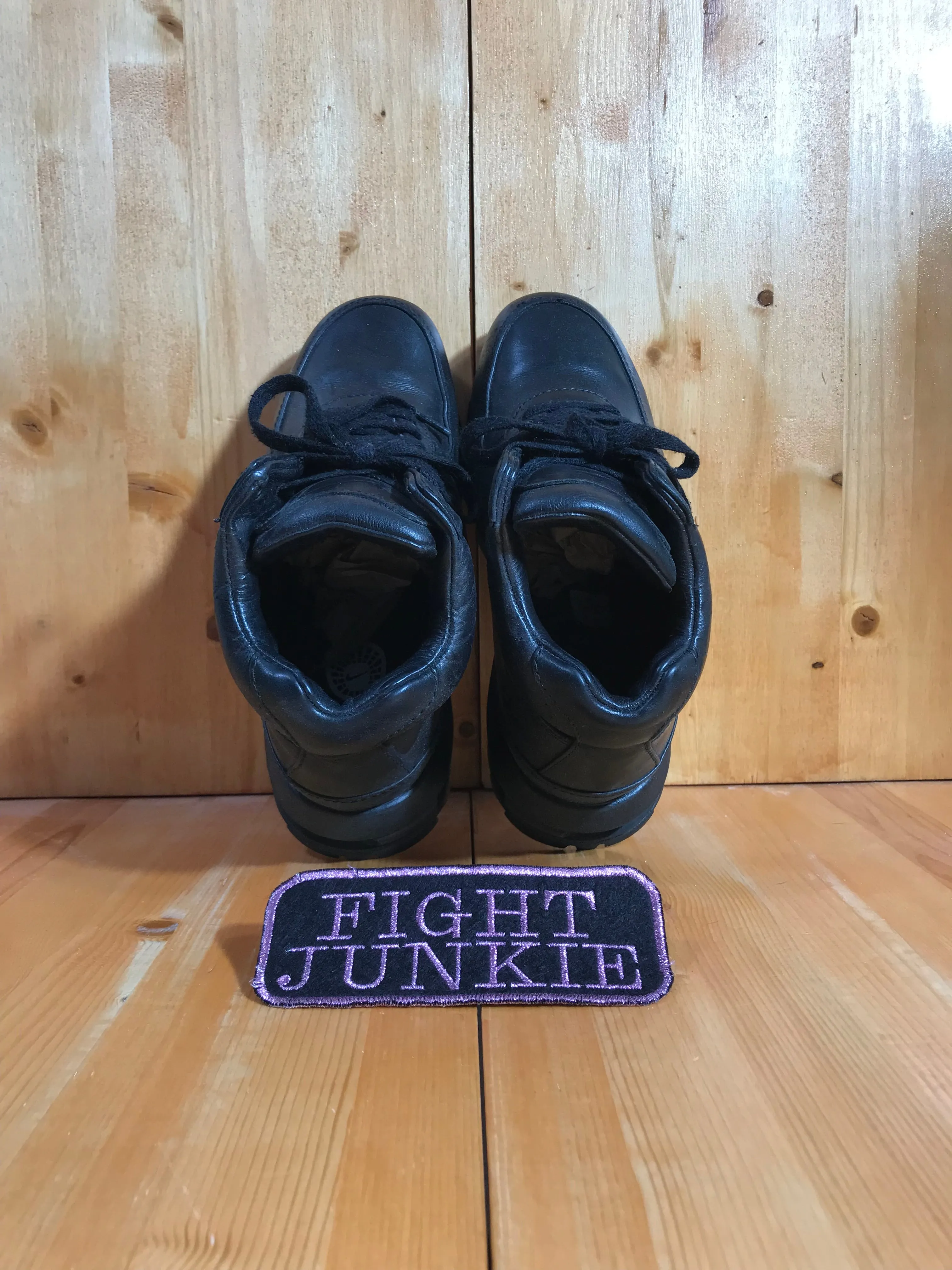 RARE! NIKE AIR MAX GOADOME WATERPROOF ACG Mens Size 7.5 Leather Trail Boots Triple Black 865301-009