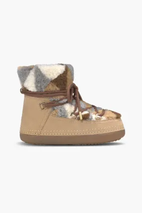 Shearling Patchwork Boots
