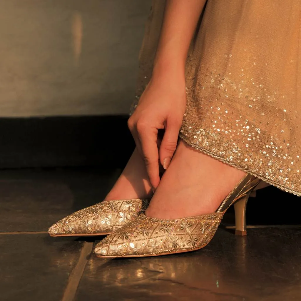 Starstruck : Salsa Mule Heels  - Kareena Kapoor Khan x Fizzy Goblet - Limited Edition