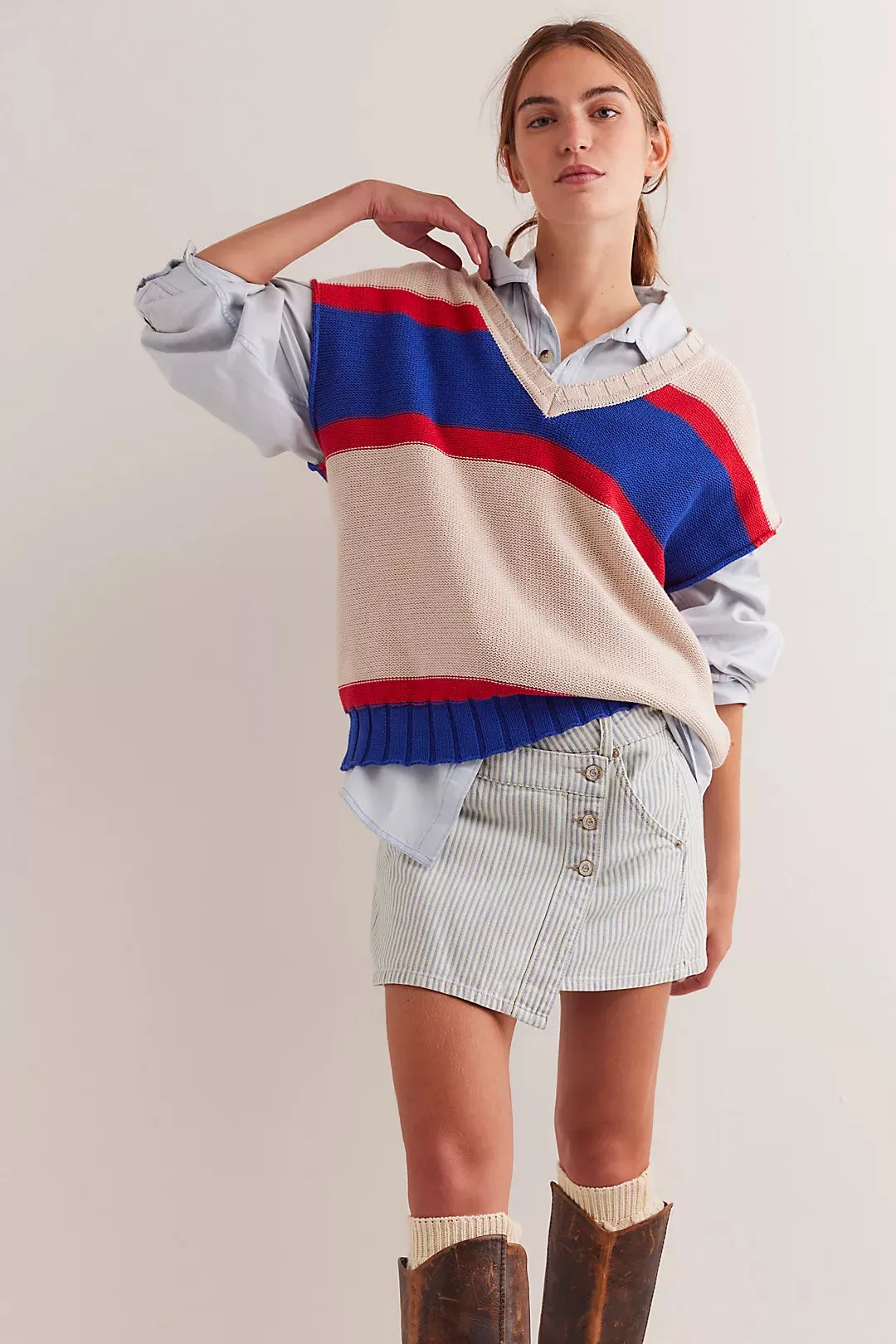 We The Free Wynne Railroad Skirt