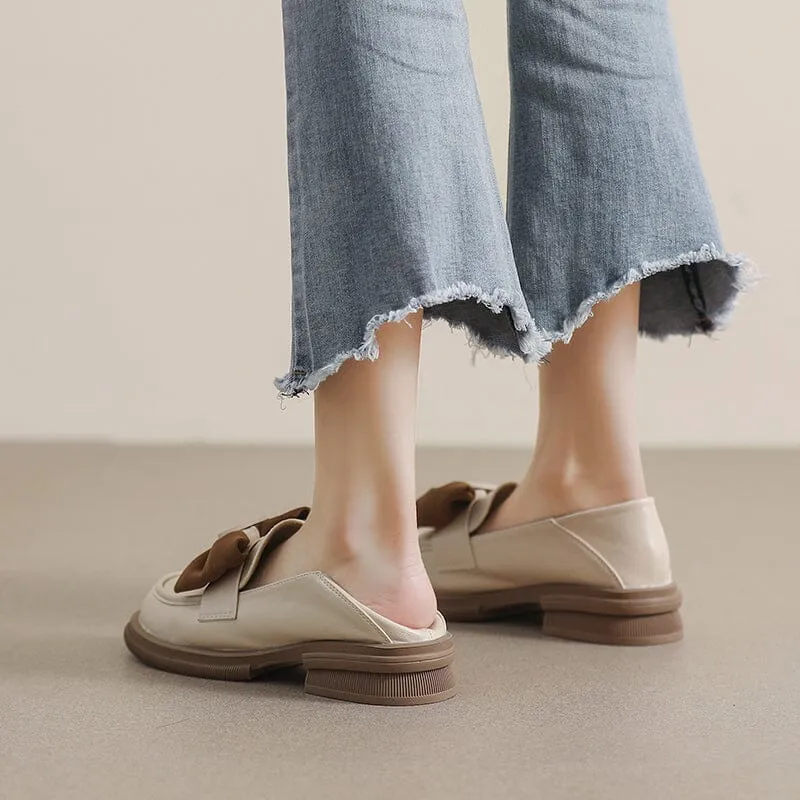 Women Autumn Casual Fashion Bowknot Loafers