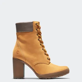 Women's Timberland Camdale Chunky Heel Boots Wheat Nubuck