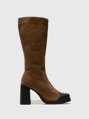 Zip Up Boots SUSI022FLY BLACK/TAUPE