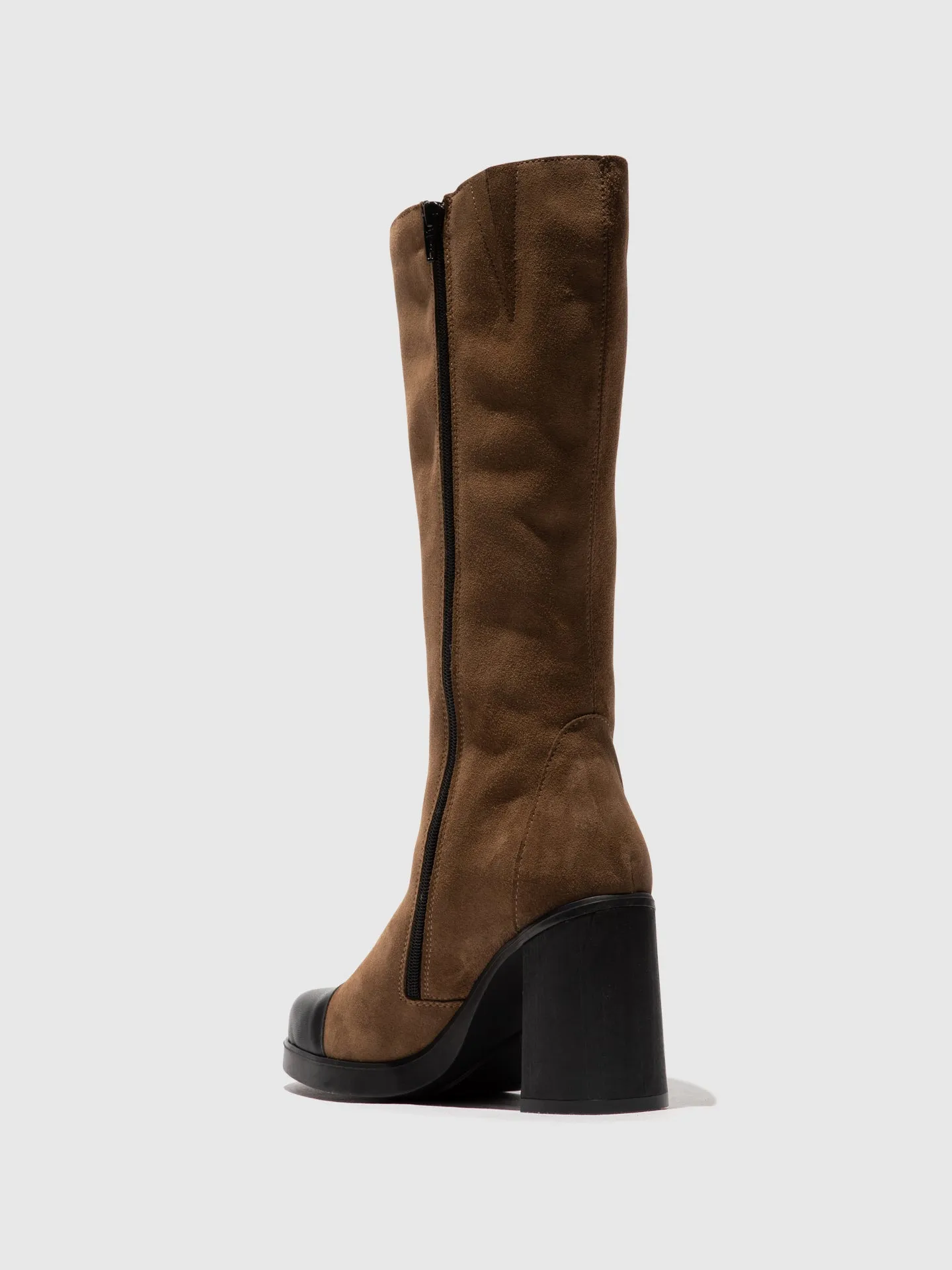Zip Up Boots SUSI022FLY BLACK/TAUPE