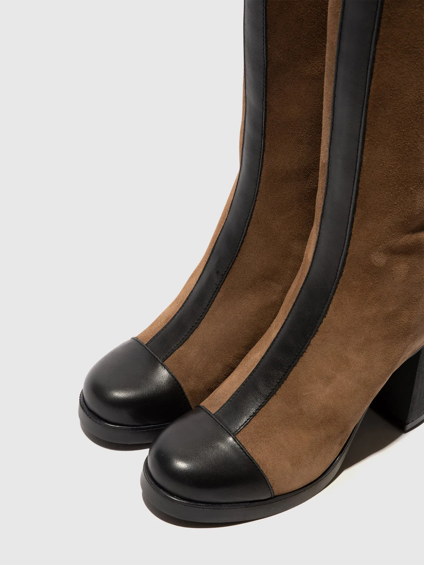 Zip Up Boots SUSI022FLY BLACK/TAUPE